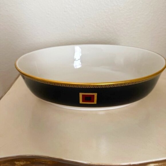 Lenox Other - lenox colin cowie insignia greek key black gold serving bowl